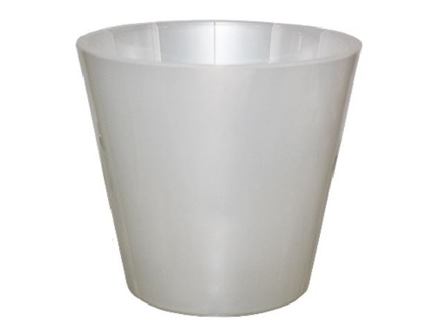 Горшок для орхидей D160 мм, 1,6л с дренажной вставкой (белый перламутр)